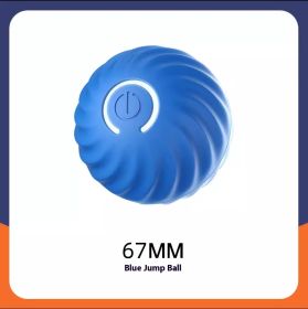 Pet Dog Rubber Ball Toys For Dogs Resistance To Bite Dog Chew Toys Puppy Pets Dogs Training Products (Option: Blue 67mm)